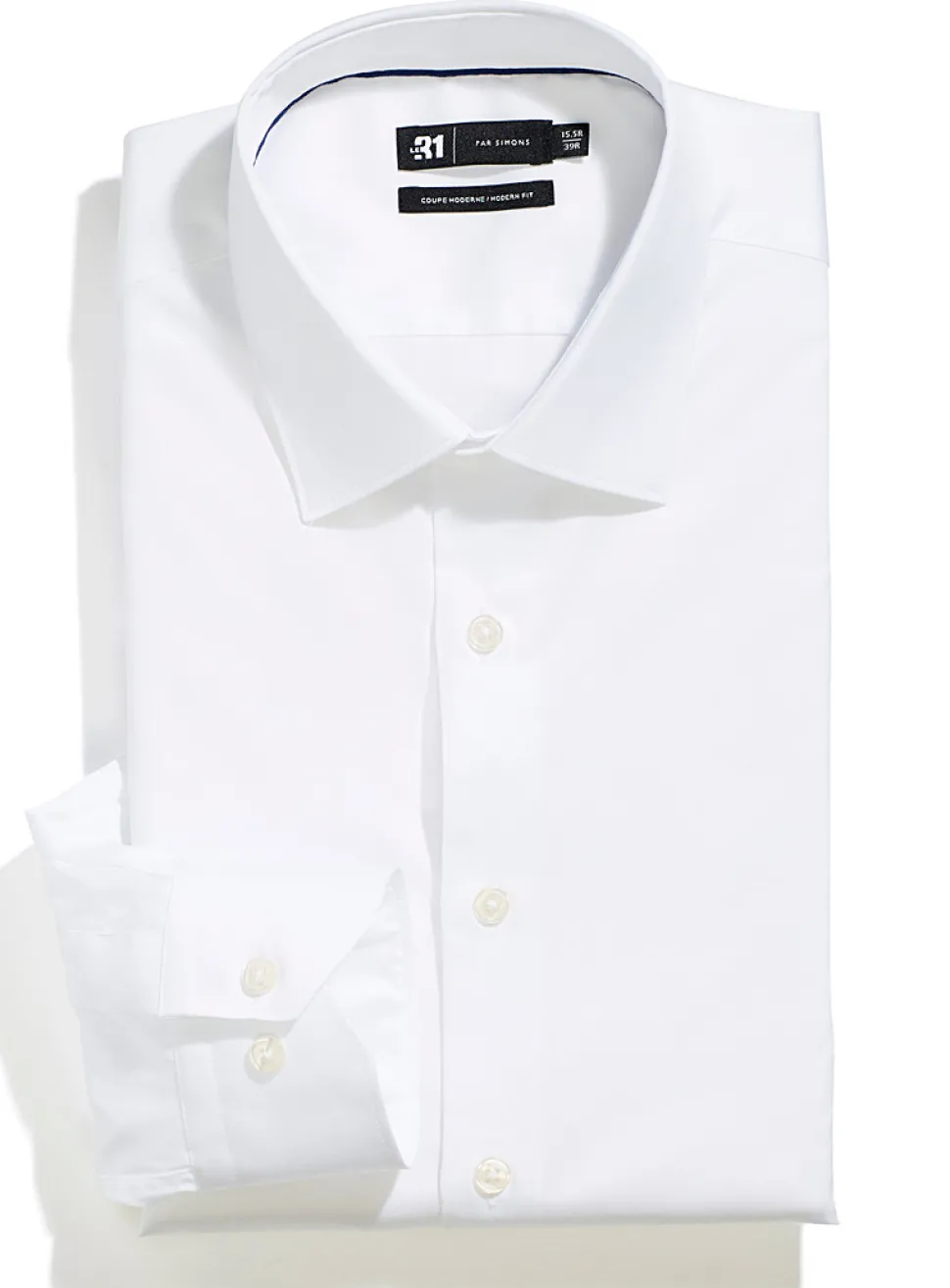Non-iron satiny cotton shirt