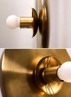 Nopal brass asymmetrical light fixture