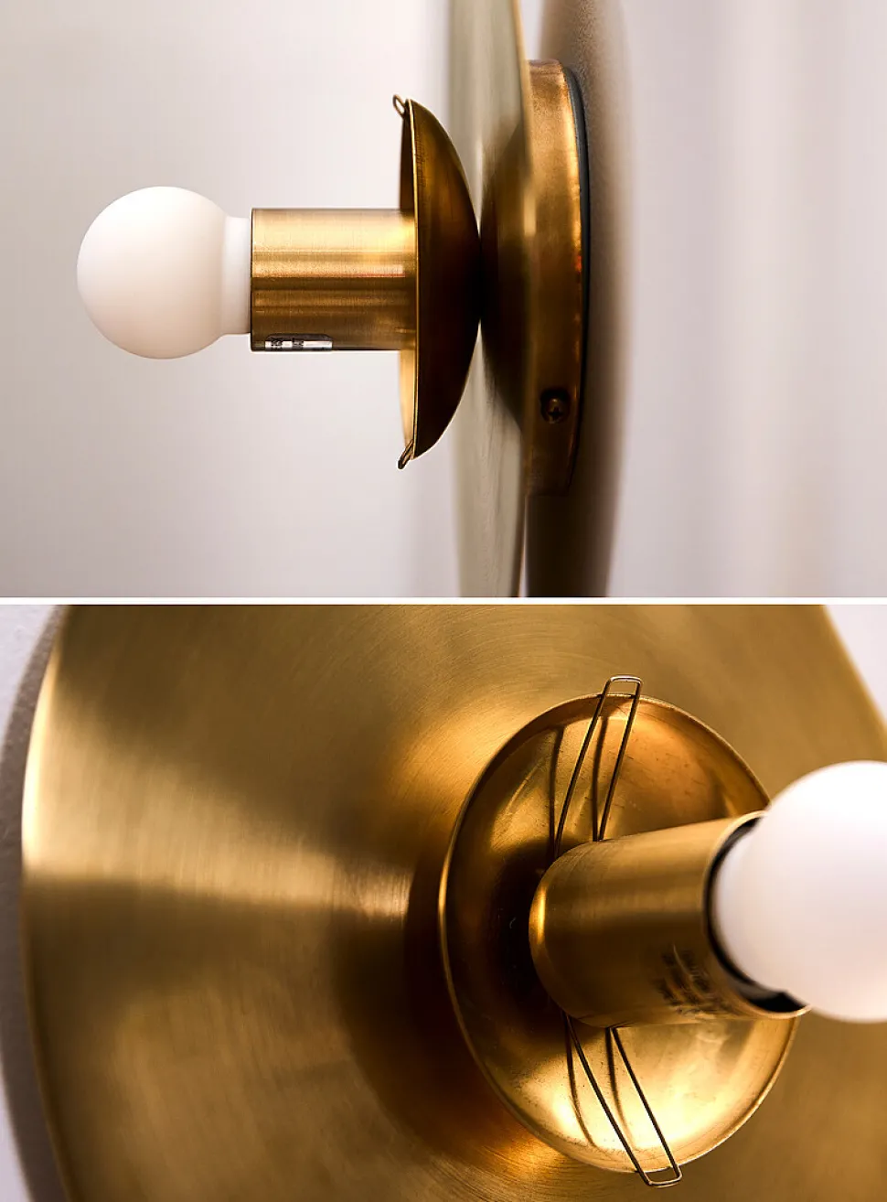 Nopal brass asymmetrical light fixture