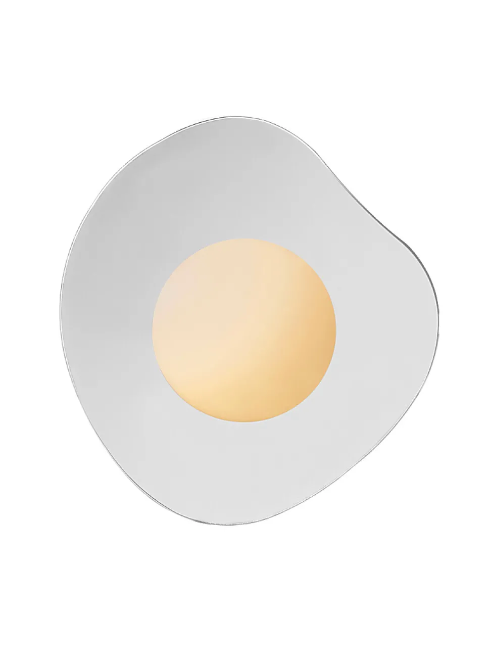 Nopal glossy chrome asymmetrical light fixture