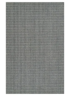 Oliver topstitched lines handcrafted rug