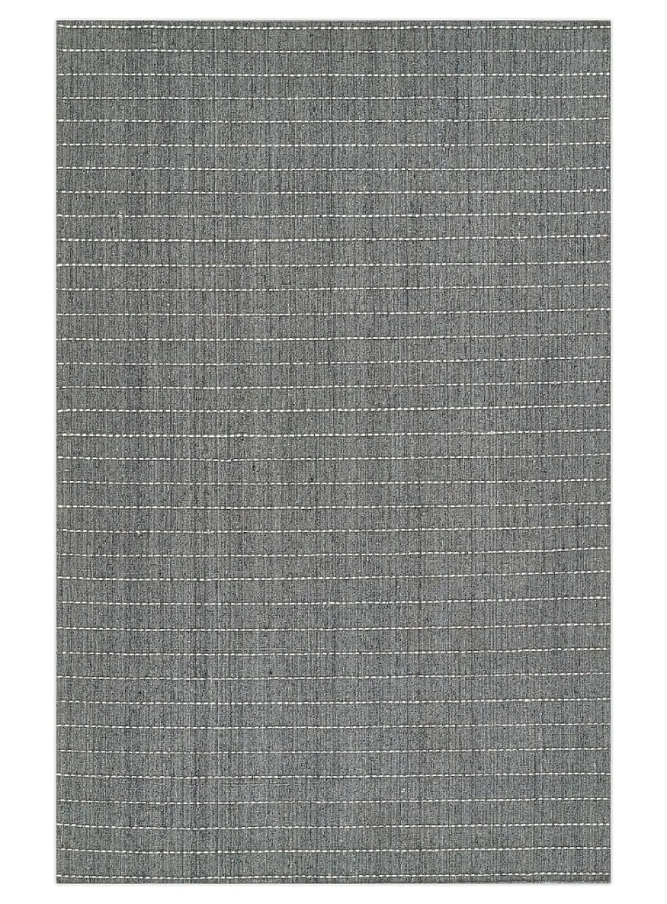 Oliver topstitched lines handcrafted rug