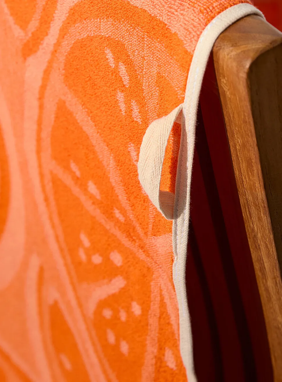 Orange slices organic cotton beach towel