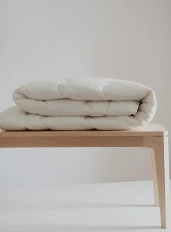 Organic cotton and wool duvet