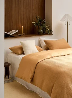 Organic cotton gauze duvet cover set