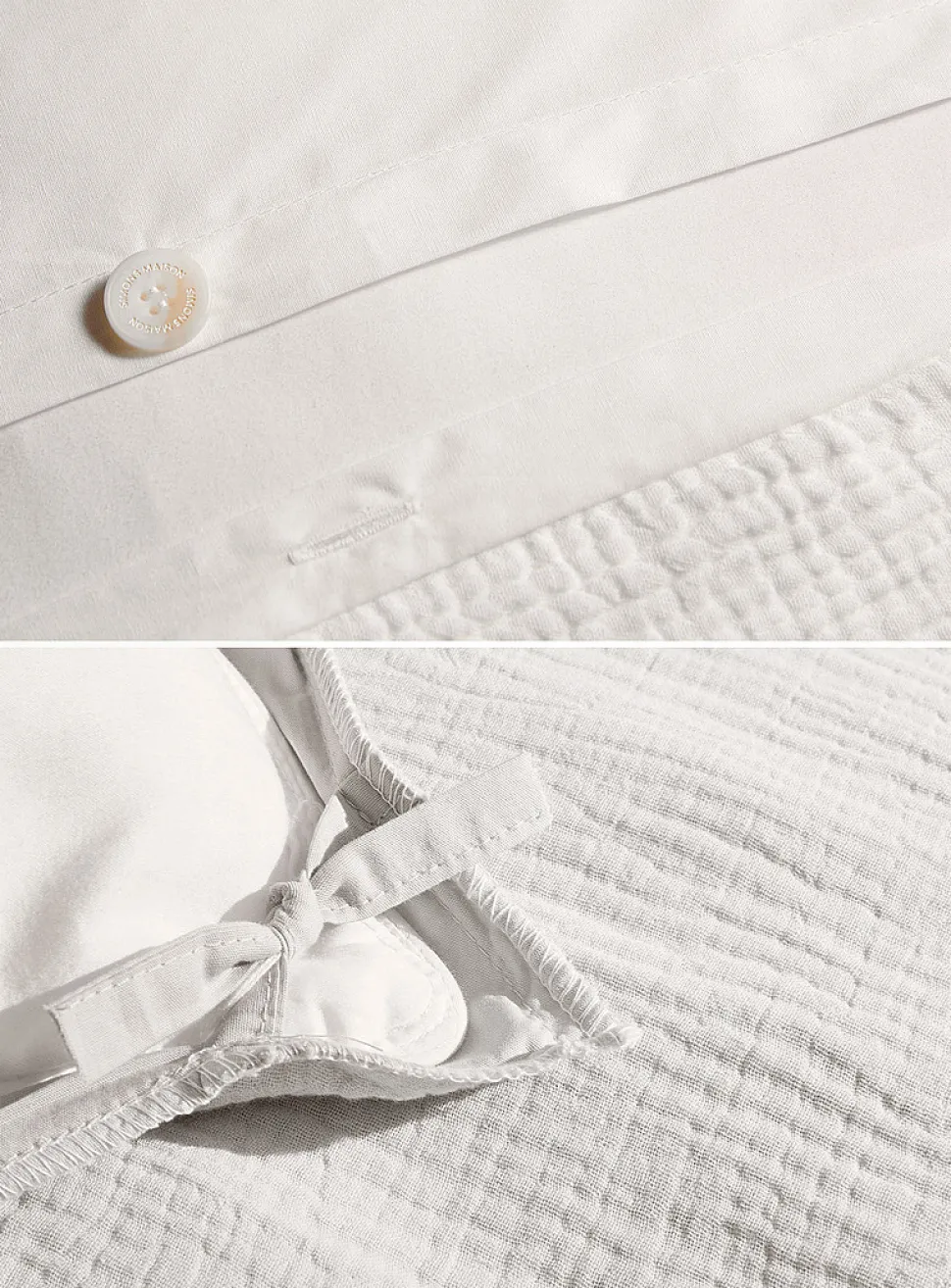 Organic cotton gauze duvet cover set