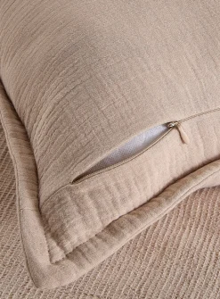 Organic cotton gauze removable-cover cushion