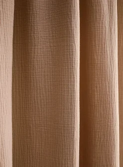 Organic cotton gauze sheer curtain