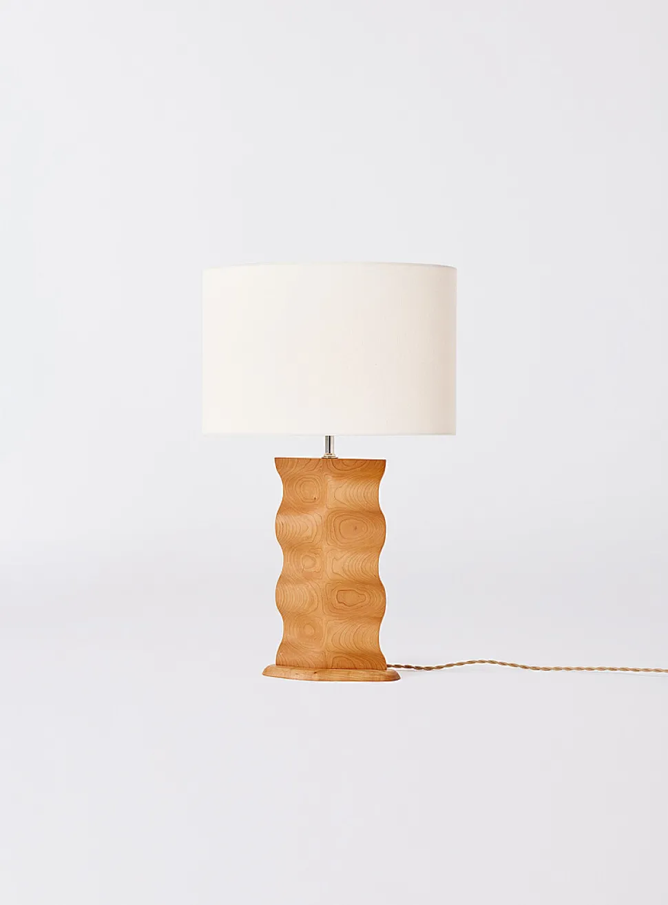 Origin cherry wood table lamp