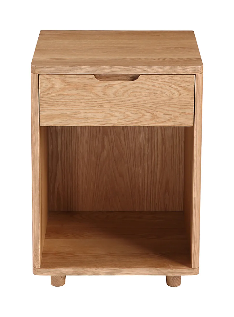 Osamu oak wood bedside table