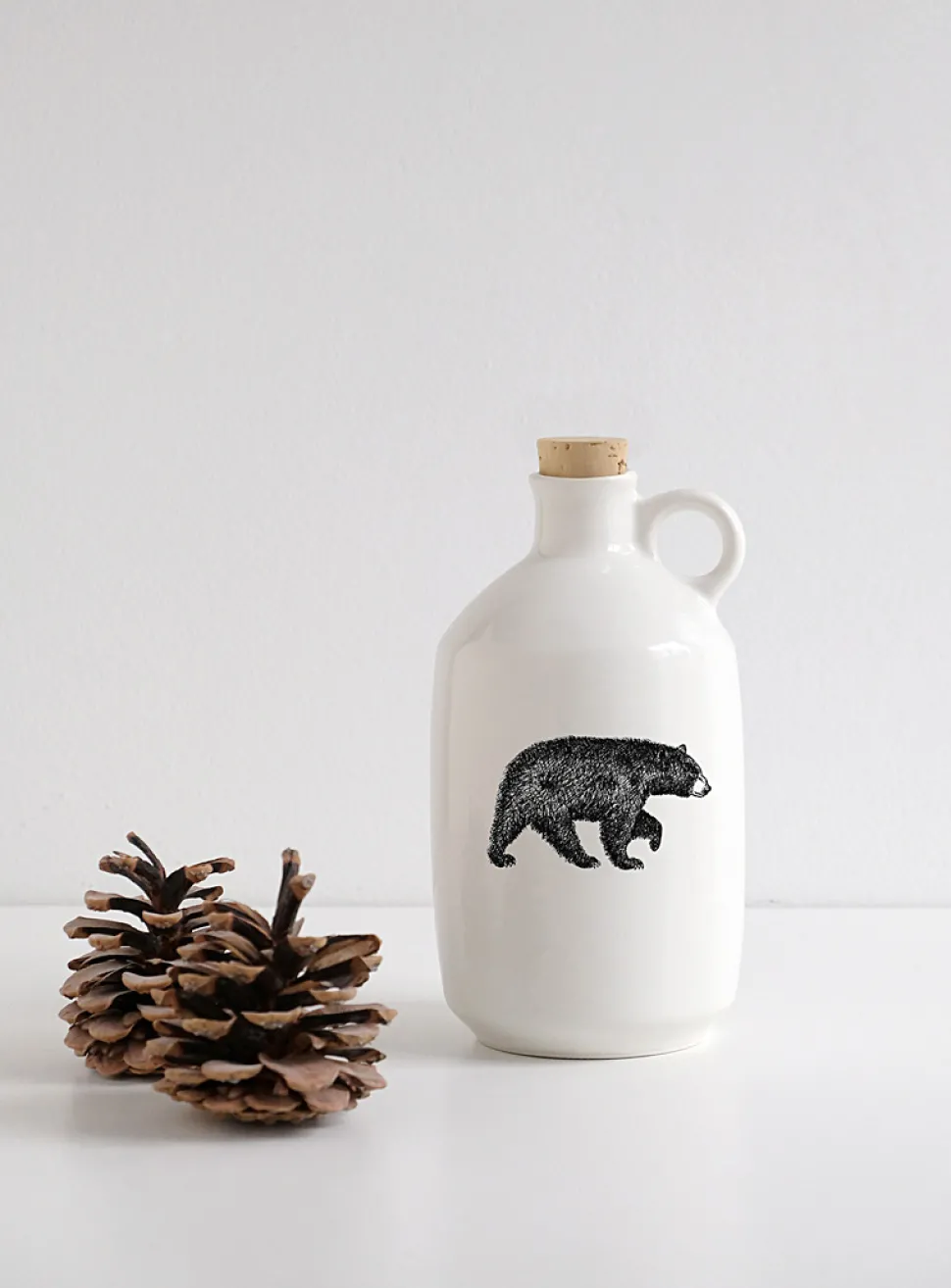 Our animals maple syrup jar