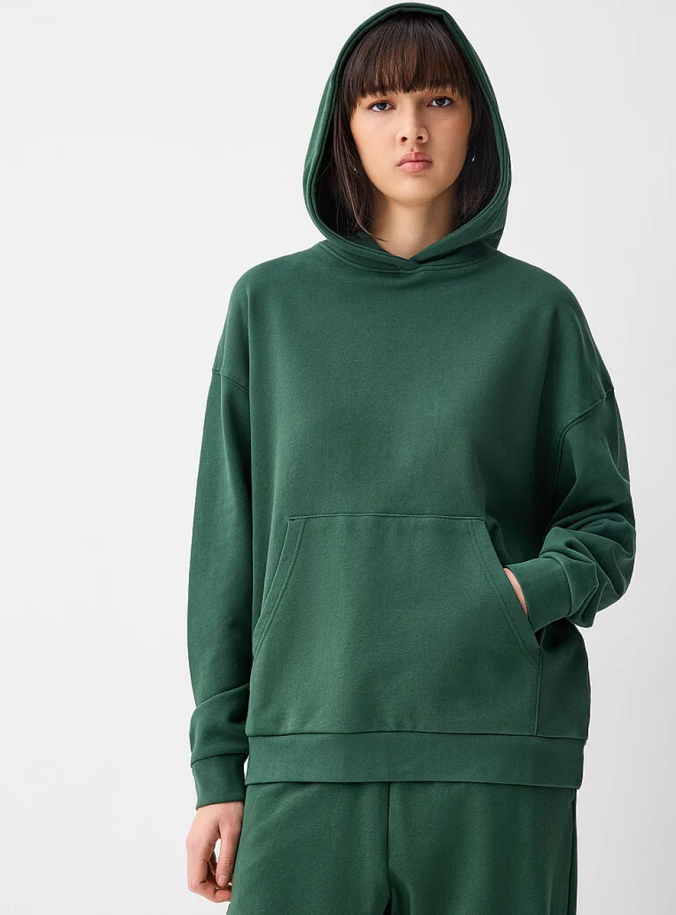 Oversized French terry hoodie