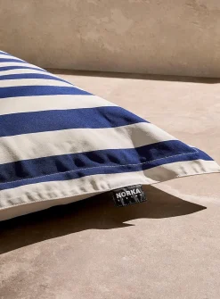 Parasol-stripe floating beanbag chair
