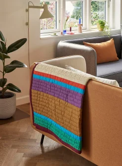 Pavilion colour blocks quilted blanket