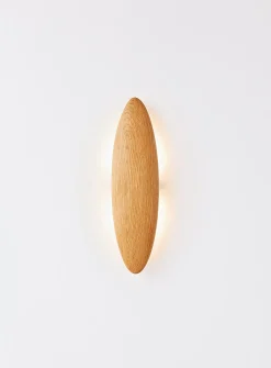Permanence oak wall sconce