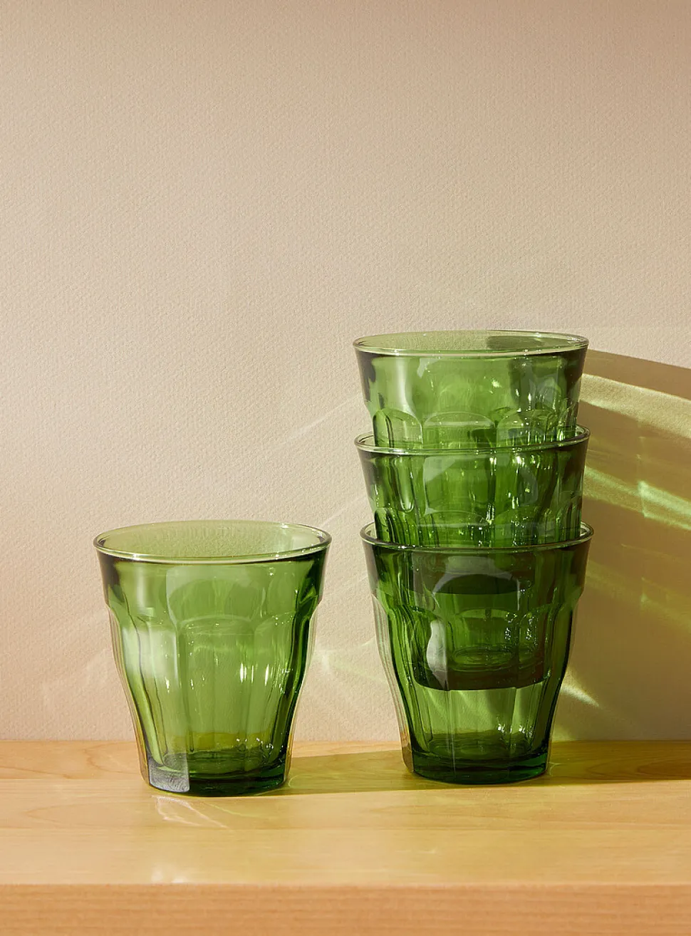 Picardie small green glasses