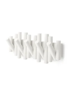 Picket five-hook wall-mounted coat rack