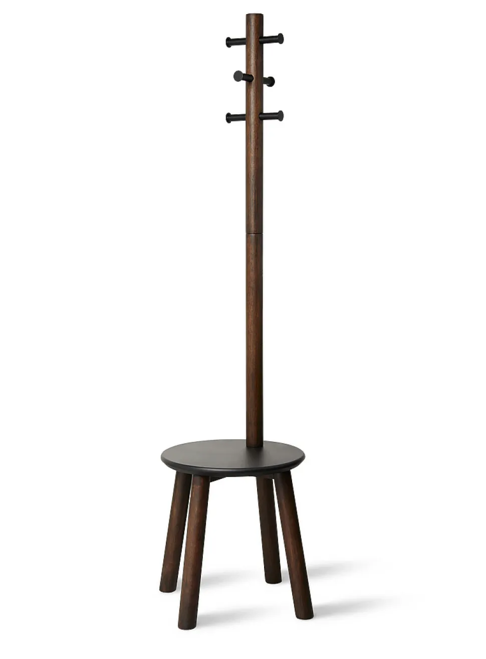 Pillar stool and coat rack