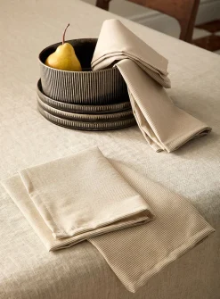 Pinstriped napkins