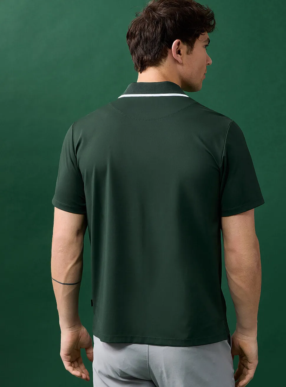 Piqué-style microfibre golf polo