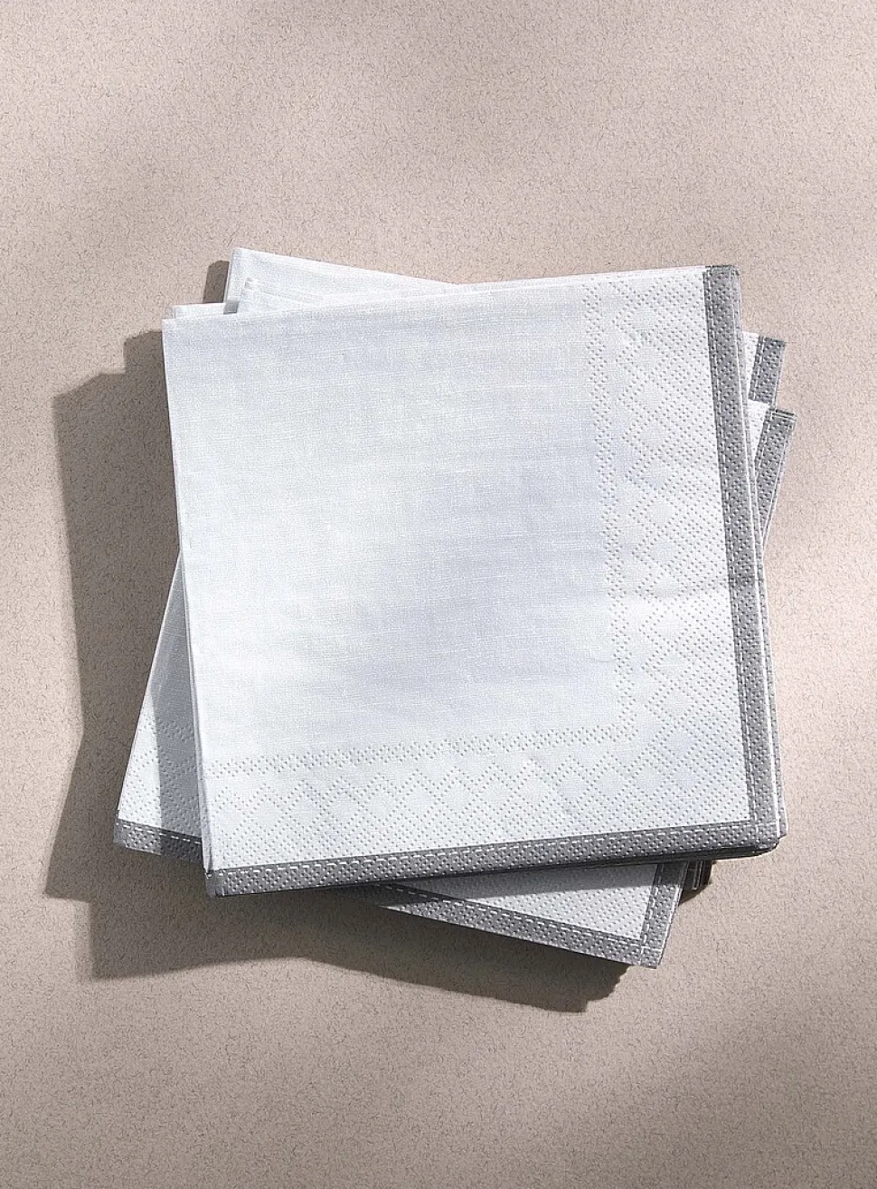 Plain paper napkins