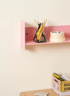 Pli folded steel wall-mounted shelf unit