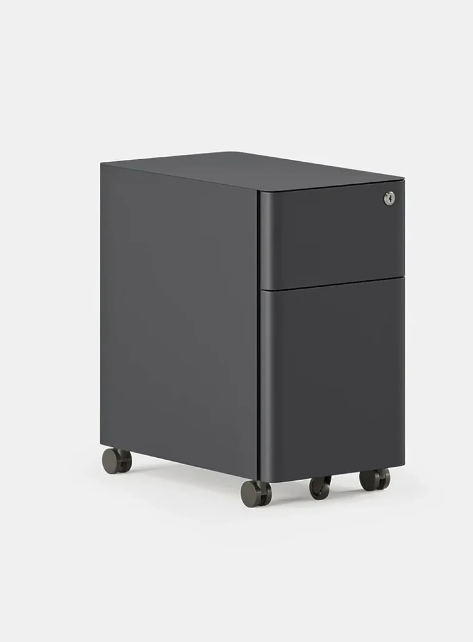 Powder-coated steel small filing cabinet