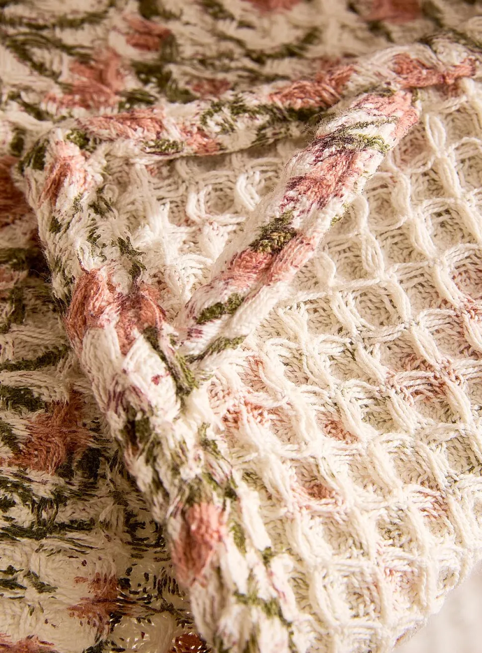 Printed pattern tea towel