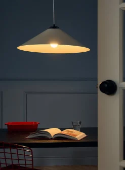 Prudence matte white light fixture