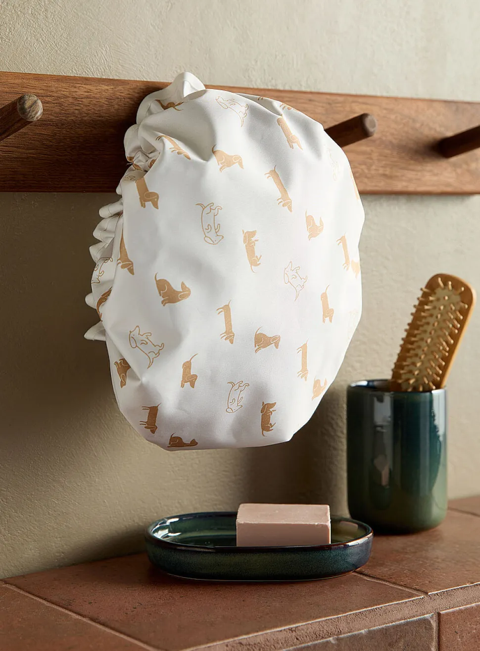 Puppies shower cap