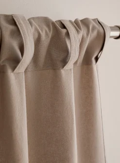 Pure cotton solid curtain