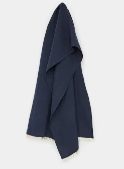 Pure linen and tassels shawl
