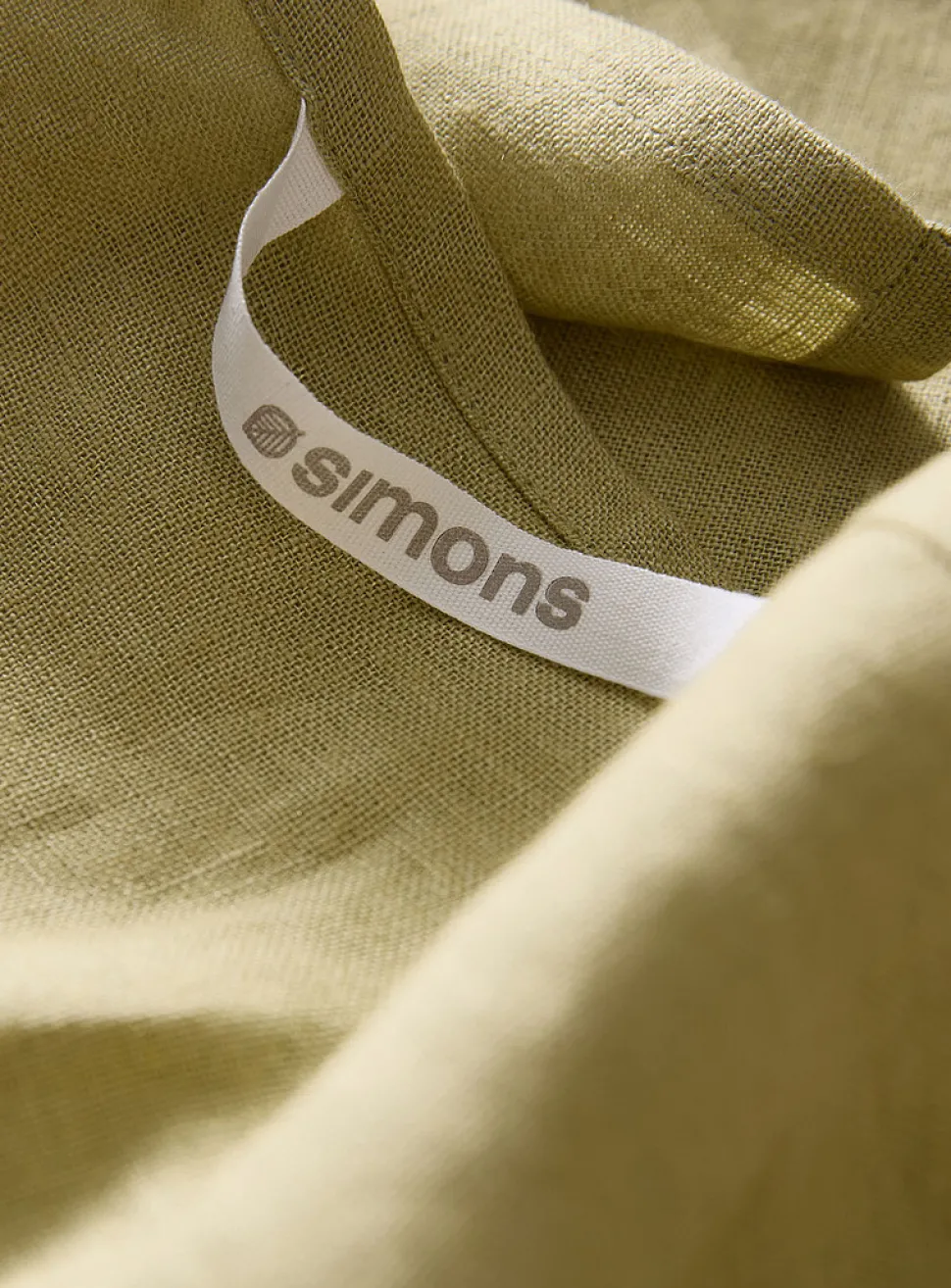 Pure linen chambray tea towel