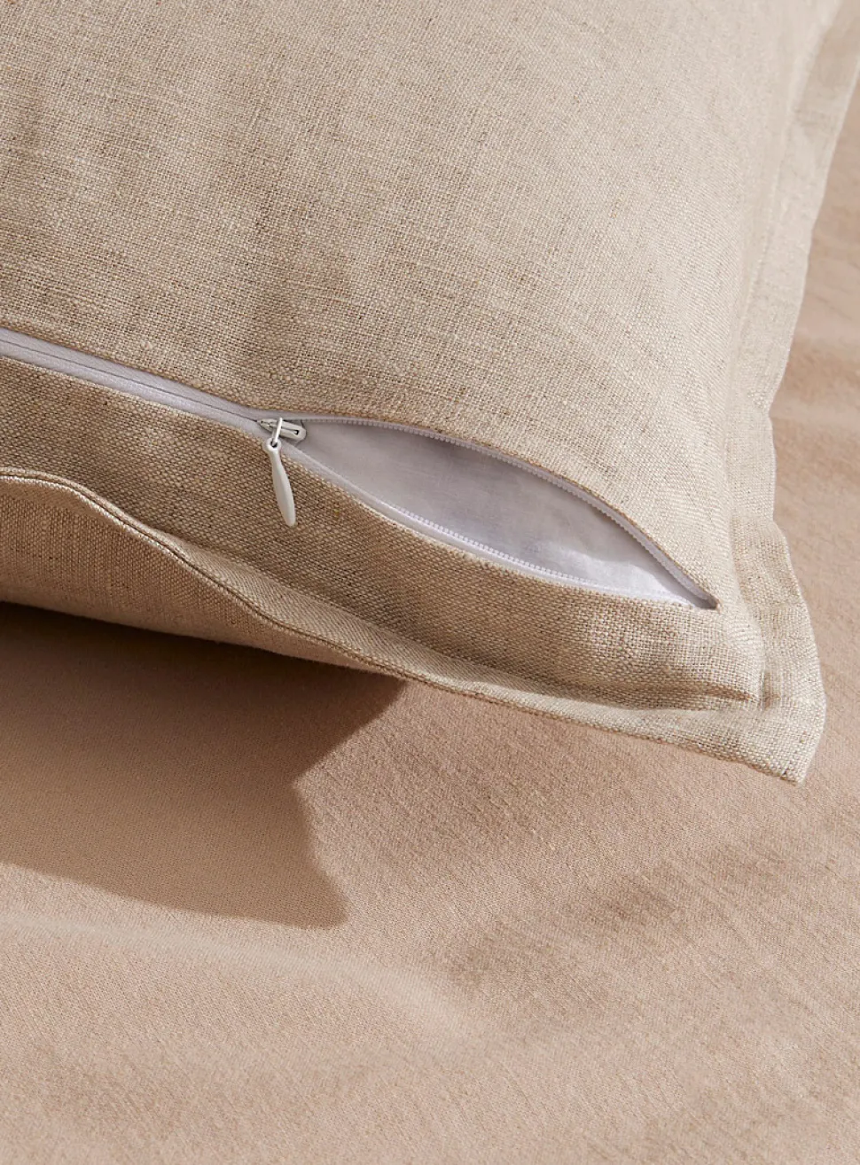 Pure linen cushion cover