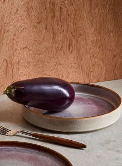 Purple-hued speckles pasta bowl