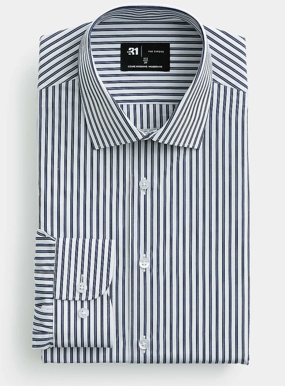 Pyjama-stripe shirt