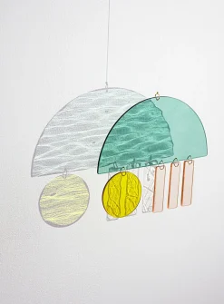 Rainy City glass mobile