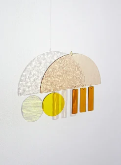 Rainy City glass mobile