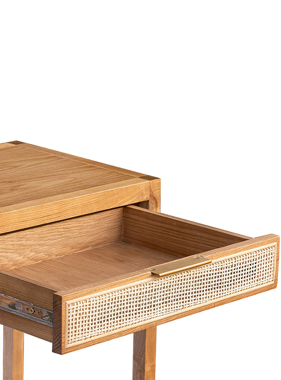 Rattan drawers wooden console