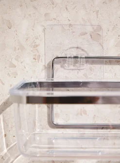 Rectangular shower basket