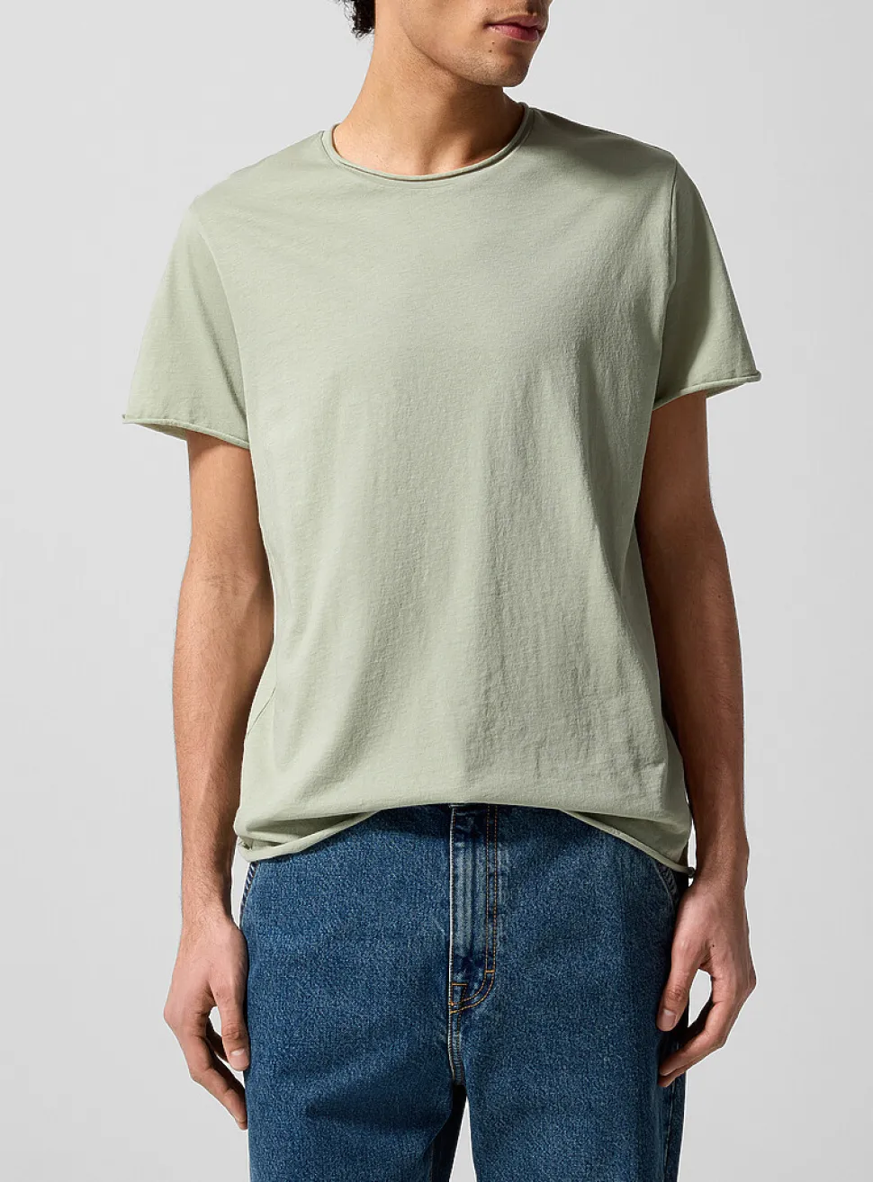 Rolled hem T-shirt