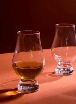 Rounded whisky glasses