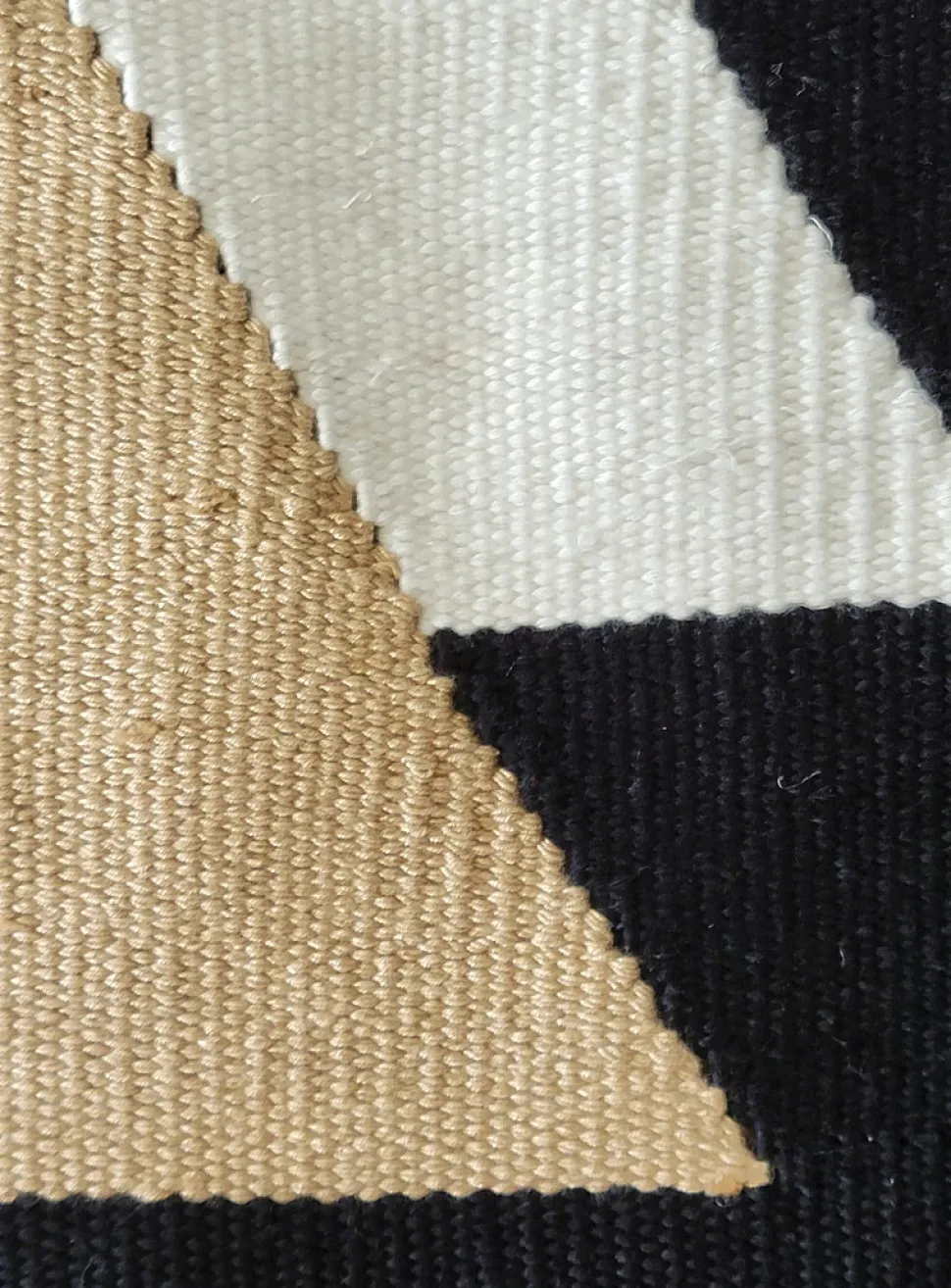 Royal Black woven hallway rug