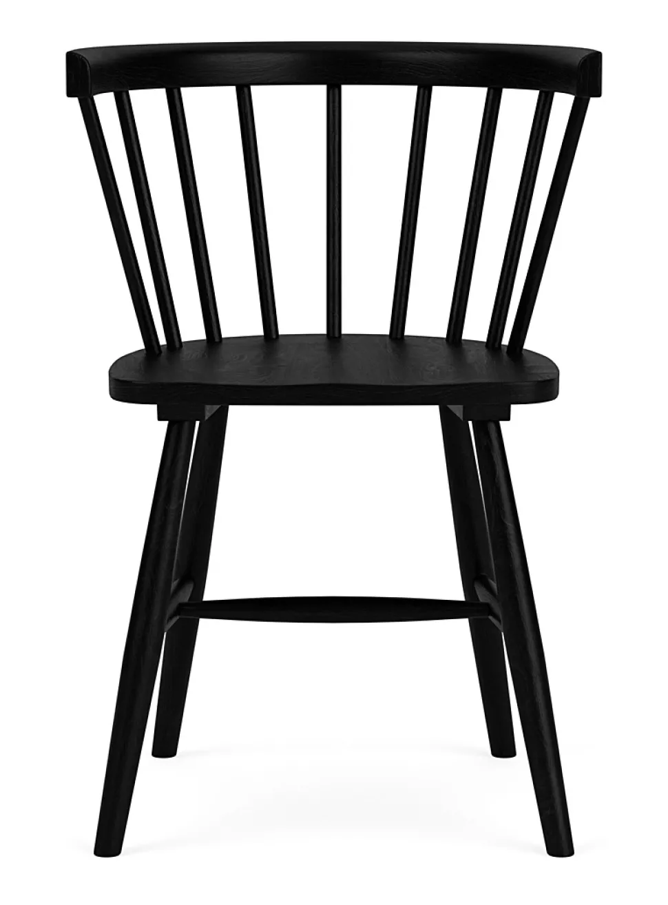 Rubberwood fan bar arm chair