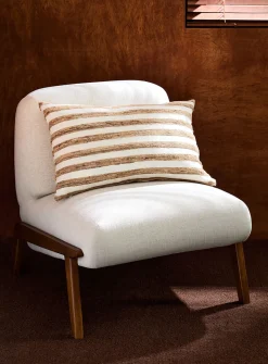 Rustic stripes removable cover cushion