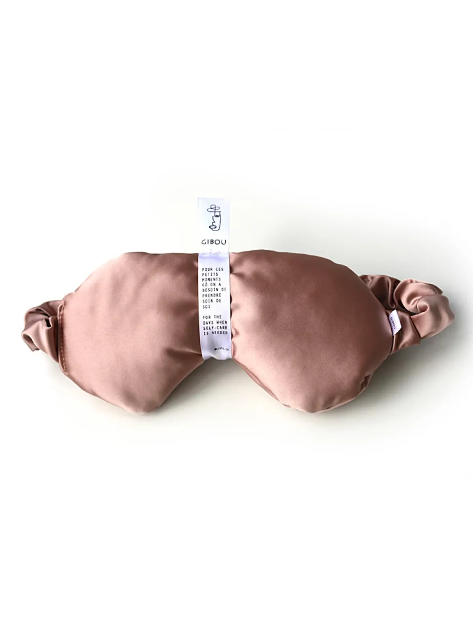 Satiny sleeping mask