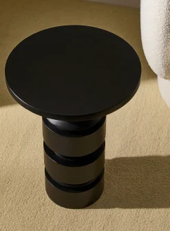 Sculptural base side table