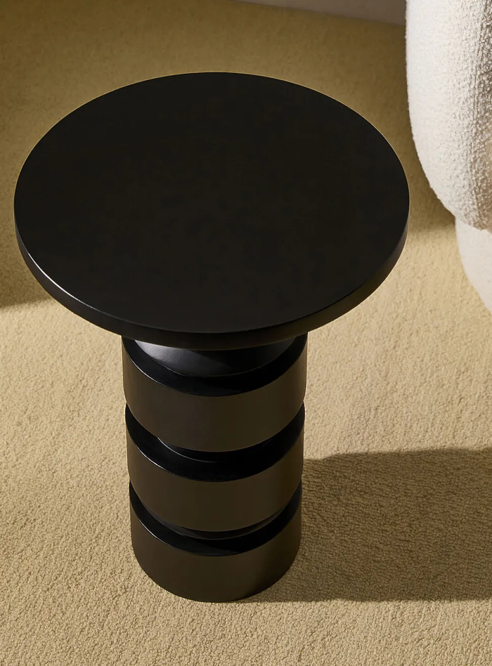 Sculptural base side table