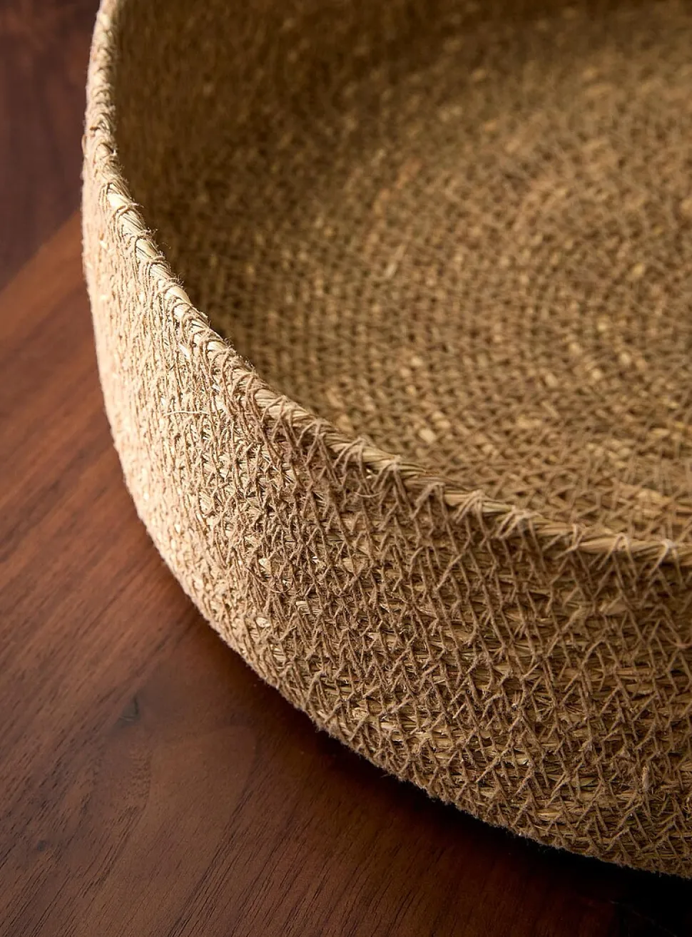 Seagrass large round basket