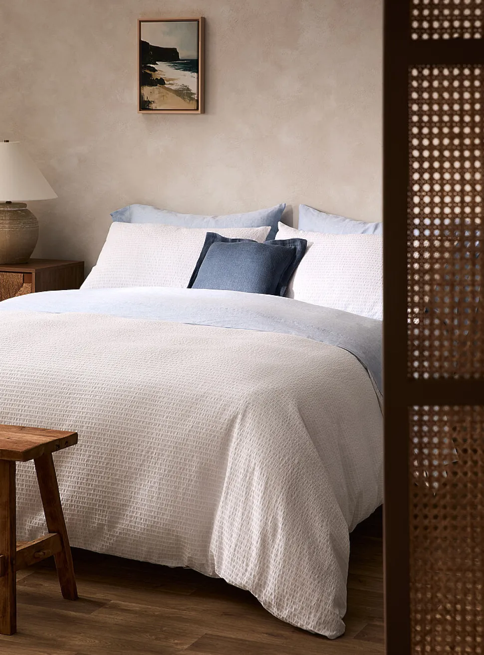 Seersucker duvet cover set
